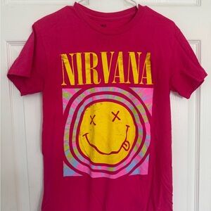 Nirvana Pink Graphic T-Shirt